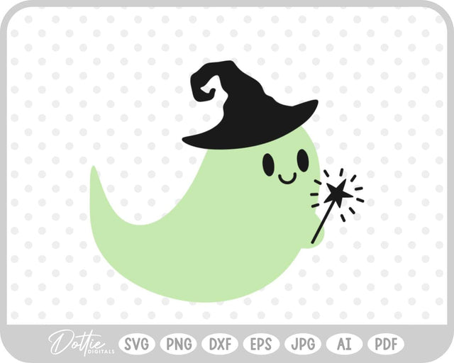 Witch Ghost SVG DottieDigitals 
