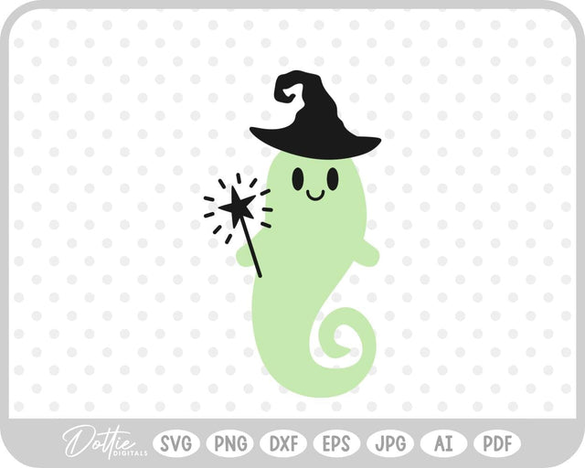 Witch Ghost SVG DottieDigitals 