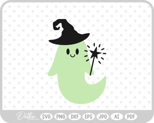 Witch Ghost SVG DottieDigitals 