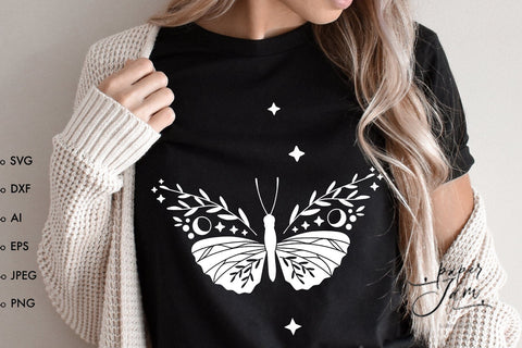 Witch hand SVG Celestial svg Moon phase SVG PNG SVG Paperjamlab 