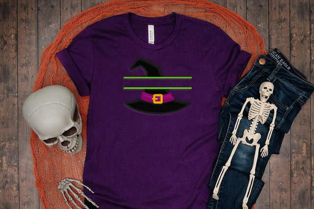 Witch Hat Split Halloween Applique Embroidery Embroidery/Applique DESIGNS Designed by Geeks 
