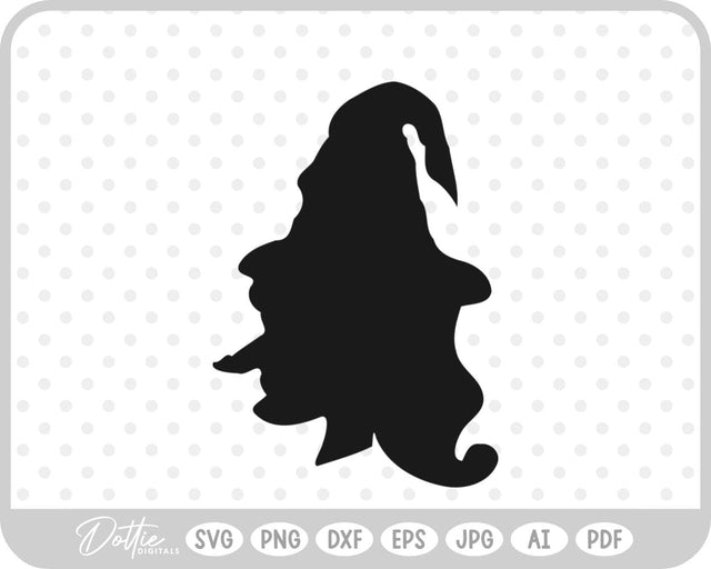 Witch Head SVG DottieDigitals 