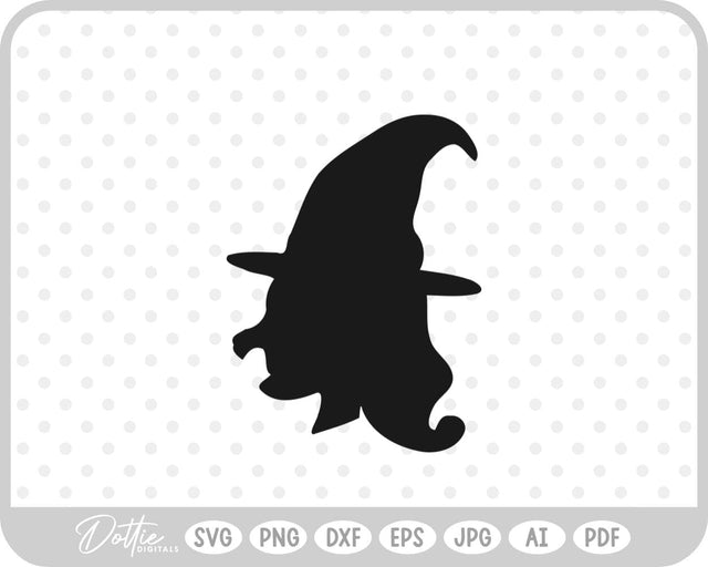 Witch Head SVG DottieDigitals 