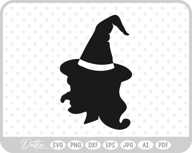 Witch Head SVG DottieDigitals 