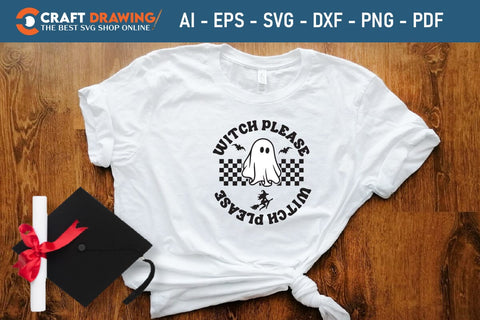 Witch Please Svg, Halloween Svg , Halloween Clipart, Ghost Svg, Halloween Shirt Svg, Hippie Svg, Retro Svg, Svg Bundle, Sublimation Designs SVG Debashish Barman 