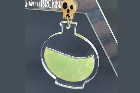 Witch Potion Earrings Bundle Laser SVG File SVG Crafting With Brenna 