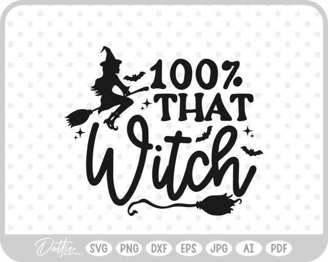 Witch Quote Halloween SVG DottieDigitals 