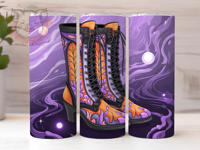 Witch Shoes Boots Halloween Tumbler, Witch Boots Wrap, Halloween Witch Cup, Spooky Shoes Design, 20oz Tumbler Wrap, Witch Sublimation, Gothic Witch Drinkware Sublimation Lara' s Designs 