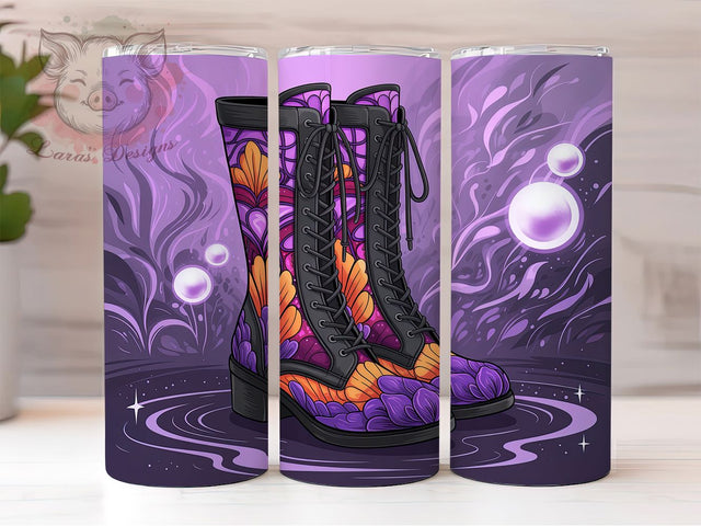 Witch Shoes Boots Halloween Tumbler, Witch Boots Wrap, Halloween Witch Cup, Spooky Shoes Design, 20oz Tumbler Wrap, Witch Sublimation, Gothic Witch Drinkware Sublimation Lara' s Designs 