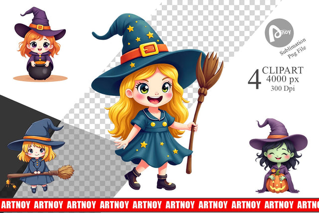 Witch Vibes Clipart Sublimation artnoy 