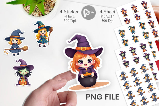 Witch Vibes Sticker Sublimation artnoy 