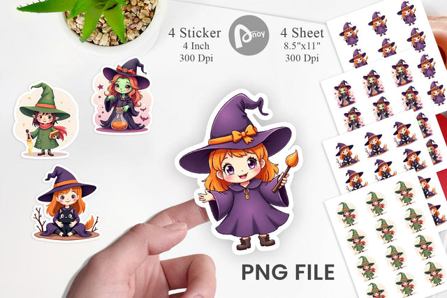 Witch Vibes Sticker Sublimation artnoy 