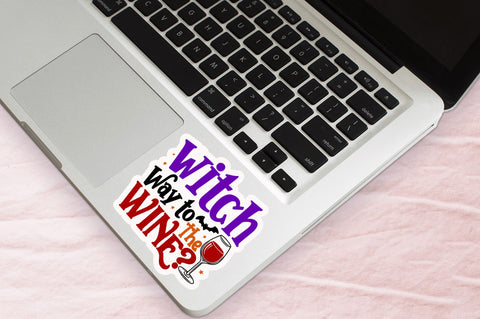 Witch way to the Stickers Design Sublimation Regulrcrative 