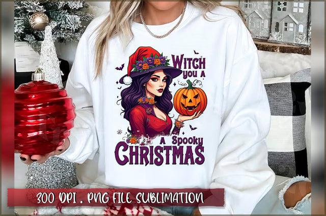 Witch you a spooky christmas Sublimation Sublimation Shetara Begum 