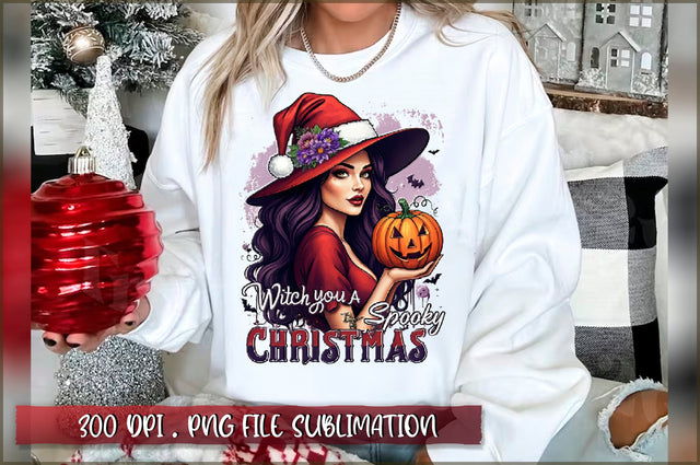 Witch you a spooky christmas Sublimation Sublimation Shetara Begum 