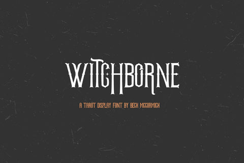 Witchborne Serif - A Tarot Card Font Font Beck McCormick 