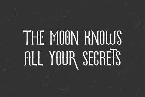 Witchborne Serif - A Tarot Card Font Font Beck McCormick 