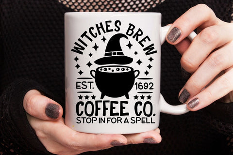 Witches Brew Coffee Co| Witches Coffee SVG Cutting Files. SVG CosmosFineArt 