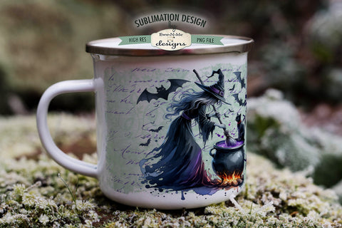 Witches Brew Halloween | 11 & 15 oz Mug Sublimation Wrap PNG Sublimation Ewe-N-Me Designs 