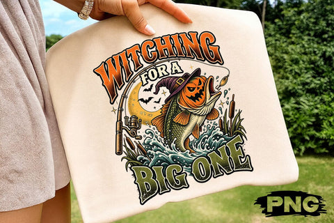 Witching For A Big One Fishing Halloween SVG DesignDestine 
