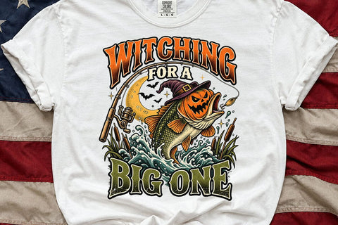 Witching For A Big One Fishing Halloween SVG DesignDestine 