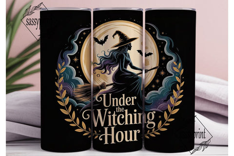Witching Hour 20oz Tumbler Wrap Sublimation sassyprint 