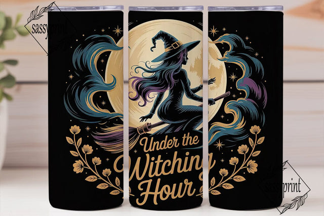 Witching Hour 20oz Tumbler Wrap Sublimation sassyprint 