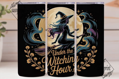 Witching Hour 20oz Tumbler Wrap Sublimation sassyprint 