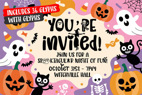 Witchink Font Bundle – Cute Halloween Handwritten Fonts Pack Font TonisArtStudio 