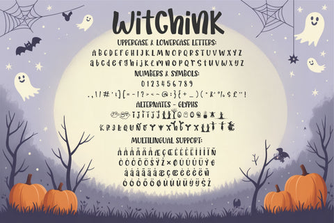 Witchink Font Bundle – Cute Halloween Handwritten Fonts Pack Font TonisArtStudio 
