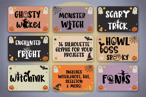 Witchink Font Bundle – Cute Halloween Handwritten Fonts Pack Font TonisArtStudio 
