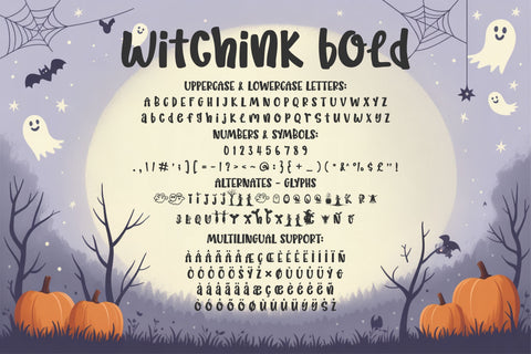 Witchink Font Bundle – Cute Halloween Handwritten Fonts Pack Font TonisArtStudio 