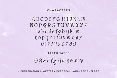 Witchlore Display Font Font Beck McCormick 