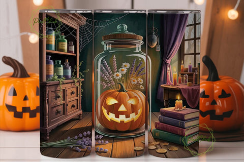 Witch's Apothecary 20oz Tumbler Wrap Sublimation PixelChick 
