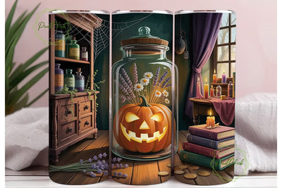 Witch's Apothecary 20oz Tumbler Wrap Sublimation PixelChick 