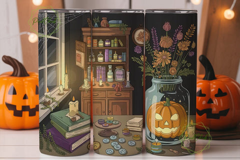 Witch's Apothecary 20oz Tumbler Wrap Sublimation PixelChick 