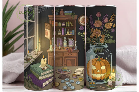 Witch's Apothecary 20oz Tumbler Wrap Sublimation PixelChick 