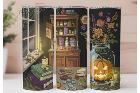 Witch's Apothecary 20oz Tumbler Wrap Sublimation PixelChick 