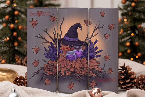 Witch's Autumn Potion 20oz Tumbler Wrap Sublimation DesignSVG 