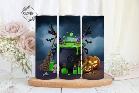 Witch's Brew 20oz Tumbler Wrap Sublimation sassyprint 