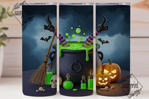 Witch's Brew 20oz Tumbler Wrap Sublimation sassyprint 