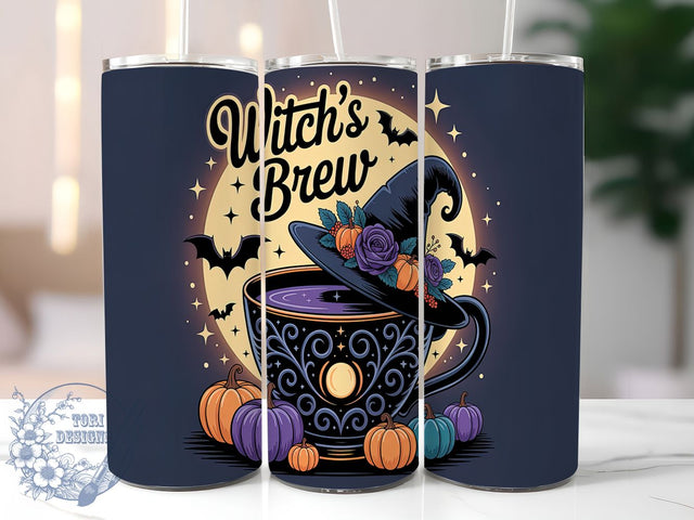 Witch's Brew Halloween Tumbler Wrap, Halloween Witch, Witchy Tumbler, 20oz Tumbler Wrap, Sublimation Design, Skinny Tumbler Png, Instant Download Sublimation ToriDesigns 