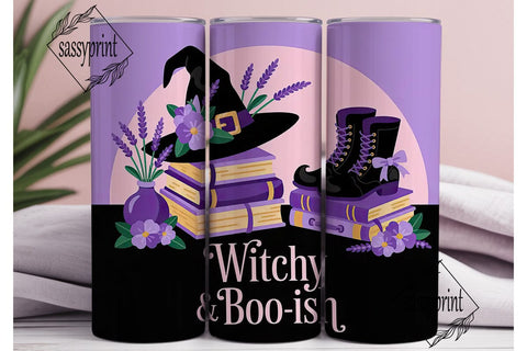 Witchy & Boo-ish 20oz Tumbler Wrap Sublimation sassyprint 