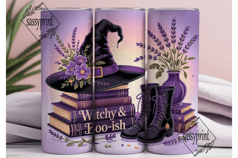 Witchy & Boo-ish 20oz Tumbler Wrap Sublimation sassyprint 
