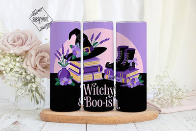 Witchy & Boo-ish 20oz Tumbler Wrap Sublimation sassyprint 