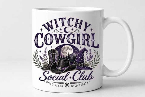 Witchy Cowgirl PNG | Social Club Western Halloween Sublimation PNG SVG BillahCrafts 