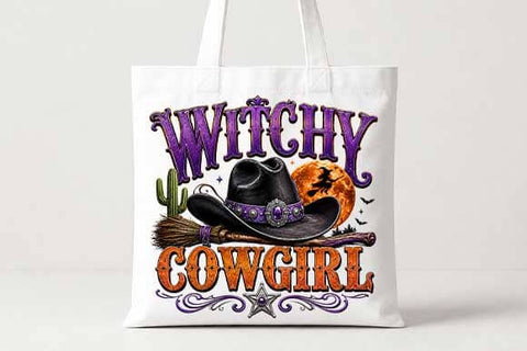 Witchy Cowgirl PNG | Western Halloween Sublimation PNG SVG BillahCrafts 
