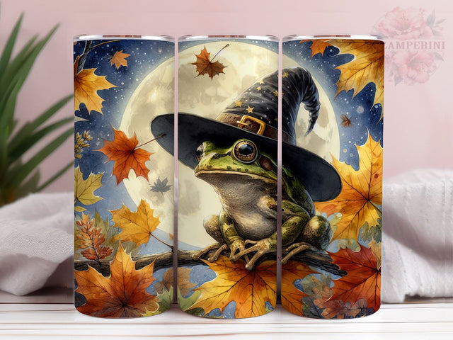 Witchy Frog 20oz Tumbler Wrap PNG, Halloween Tumber Png, Straight & Tapered Tumbler Wrap, Instant Digital Download Sublimation Li Zamperini 