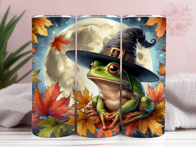 Witchy Frog 20oz Tumbler Wrap PNG, Halloween Tumber Png, Straight & Tapered Tumbler Wrap, Instant Digital Download Sublimation Li Zamperini 