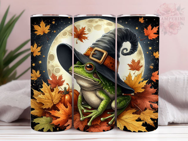 Witchy Frog 20oz Tumbler Wrap PNG, Halloween Tumber Png, Straight & Tapered Tumbler Wrap, Instant Digital Download Sublimation Li Zamperini 